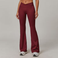 High Waist Running Sports And Leisure Skinny Versatile Bell-bottom Pants Women