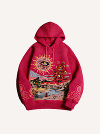 Fashion Casual Printed Polyester Sweater