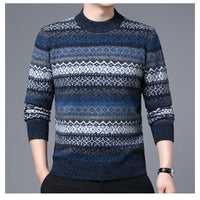Winter Thickened Warm And Comfortable Round-neck Jacquard