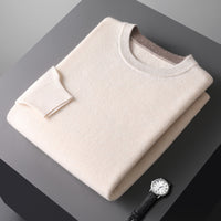 Men's Knitted Thickened Crewneck Versatile Sweater