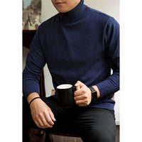 Thickened Men's Turtleneck Thermal Knitwear For Autumn And Winter