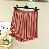Summer High-waist Loose-fitting Skirt-trousers Capri Pants Wide-leg