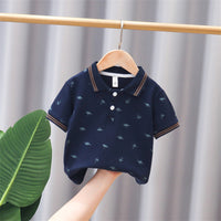 Short Sleeve Children Boys' Polo Collar T-shirt