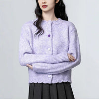 Loose Soft Glutinous Knitted Cardigan Chic Top