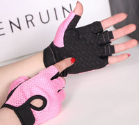 Outdoor Half Finger Gloves Men's Fitness Mesh Breathable Outdoor Cycling Sports