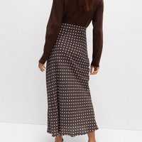 Lady's Polka Dot Print Dress