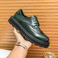 Business Formal Britishstyle Glossy Heightincreasing Leather Shoes