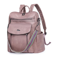 PU Retro Lady's Bags Large Capacity Women's Backpack