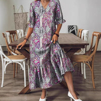 New Summer V-Neck Long Dress For European And American Styles