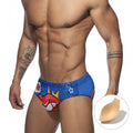 Men's Triangle Bikini Bottoms With Cups