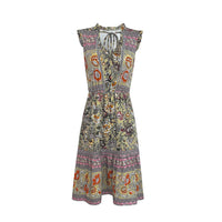 Foreign Trade Ethnic-style Printed Dress Elegant Style