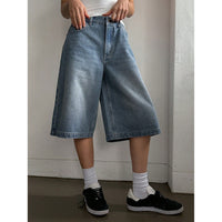 Womens Stylish Vintage Loose-fit Wide-leg Jeans