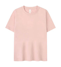 Children's Solid Color Round Neck Short Sleeves T-shirt