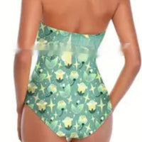 New European And American Women's One-piece Printed Swimsuit