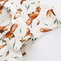 Fashionable And Beautiful Fox Print Baby Jumpsuit