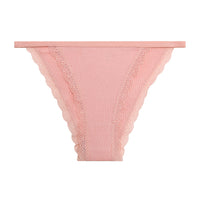 Lace Solid Color Low Waist Cute Girl Thin Briefs