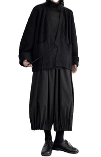 Small Niche Yamamoto Japanese Style Dark Style Loose Sweater Cardigan For Women