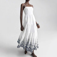 Loose-fit Floral-print Layered Slip Dress