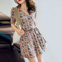 Fashion Personality Chiffon Jumpsuit Women's Five-point Pants