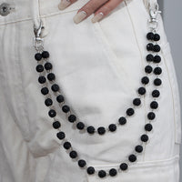 Fashion Premium Diamond Ball Zipper Men's Hip Hop Waist Chain Pendants