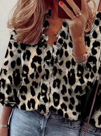 Ruffled Fashion Casual Women's Blouse