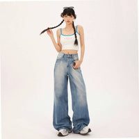 Fashionable All-match Straight Jeans For Women