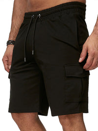 Casual Men's Sports Overalls Multi-pocket Shorts