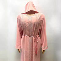 Solid Color Rhinestone Broken Card Loose Dubai Saudi Dress