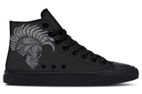 Printed Couple High Top Canvas Shoes