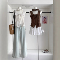 Lace Splicing Sling Vest Female Hot Girl
