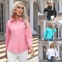 Womens SpringAutumn New Style Casual Long-Sleeve Shirt Womens Top