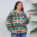 Loose Casual Long Sleeves Plush Large Pocket Top
