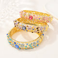 Ocean Style Starfish Enamel Diamond-Encrusted Bracelet