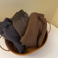 Autumn And Winter Baby Fleece Padded Pants