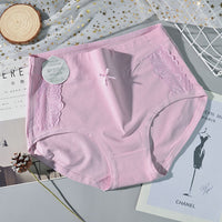 Pure Cotton Breathable Fashion Lace Ladies Plus Size Underwear