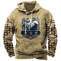 3D Printing Popular Fashion With Rope Pocket Hooded Sweaters Menswear