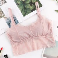 Ice Silk Thread Wrapped Chest Bottoming Underwear With Chest Pad Tube Top