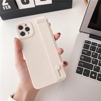 Solid Color Wristband Phone Case Couple Soft Drop