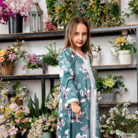 Autumn And Winter Clothing Green Ordinary Print Women's Dubai