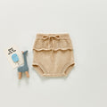 Girls' Ruffled Bread Knit Sweet Yarn Shorts