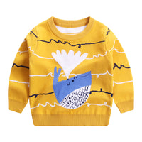 Children's Autumn And Winter New Double-layer Cotton Sweater