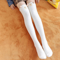 Sleeping Socks Warm Feet Socks Coral Socks Velvet Socks Winter Spring And Autumn Lunar November Socks Postpartum Sleeping Socks Women Warm And Cute