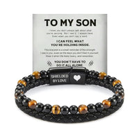 Stainless Steel Multi-layer Bracelet With A Card