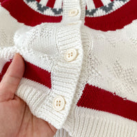 Knitted Coat Strap Romper For Children