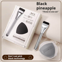 Black Pineapple CP Brush Set Powder Foam Mat Ultra Soft Double Sided