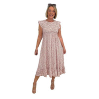Women's Elegant Floral Print Dress