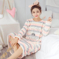 Autumn And Winter Pajamas Women Winter Flannel Pajamas Women
