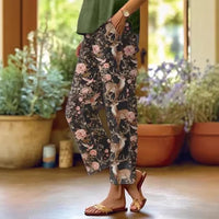 Printed Women's Casual Pants With Pockets