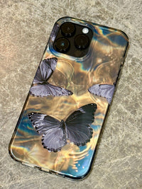 Water Ripple Laser Butterfly Phone Case