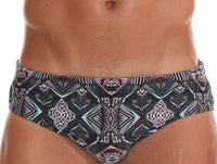 Men's Swimming Briefs With Printed Stitching To Prevent Embarrassment
